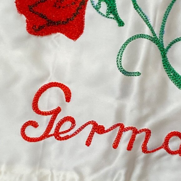 Vintage Embroidered Sweetheart Pillowcase With Red Roses & Text "To My Sweethear - Picture 7 of 12